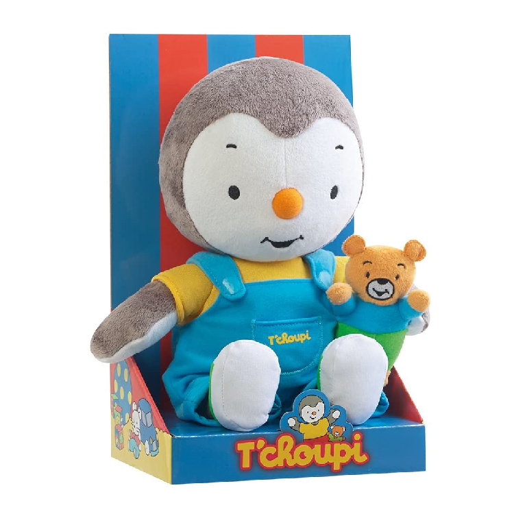  tchoupi plush with his teddy 30 cm 